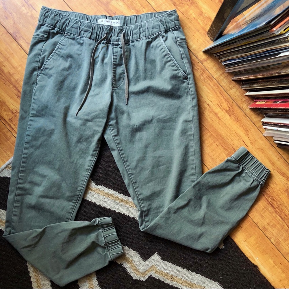 PacSun Bullhead Olive/Army Green Joggers